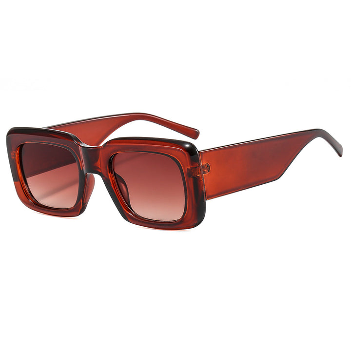 Women oversized sunglasses with square frame and transparent design Stornfield