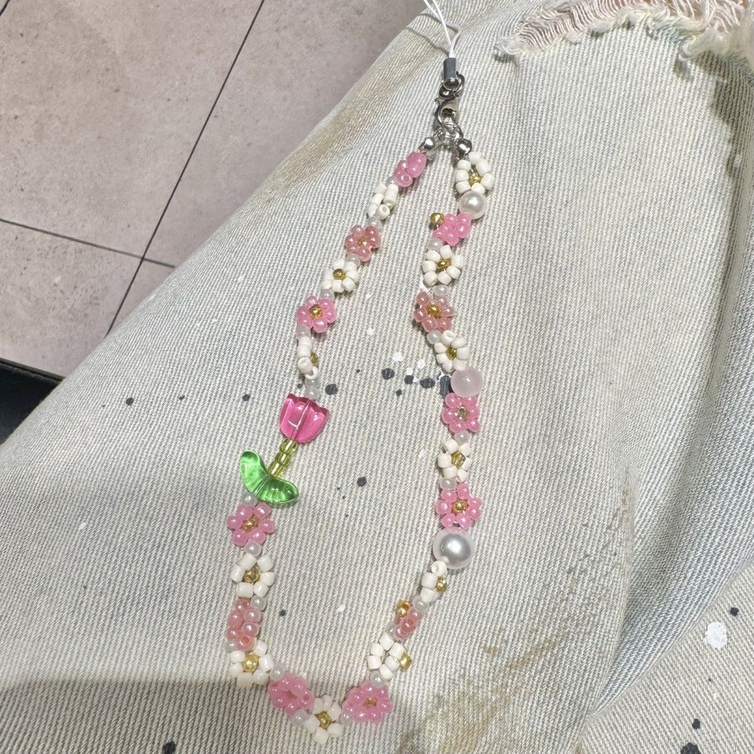 Decorative Floral Beaded Phone Strap Stornfield