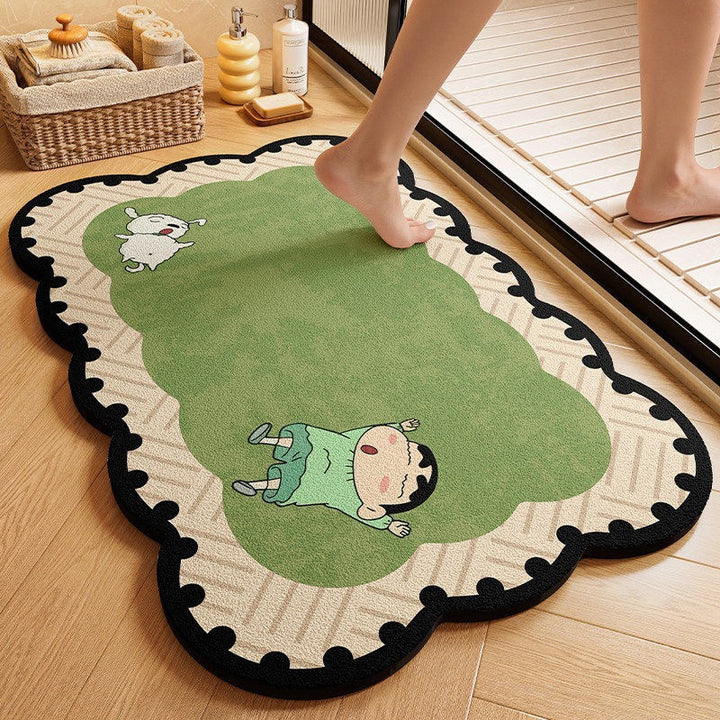 Cartoon-Themed Plush Bath Mat  1789273147