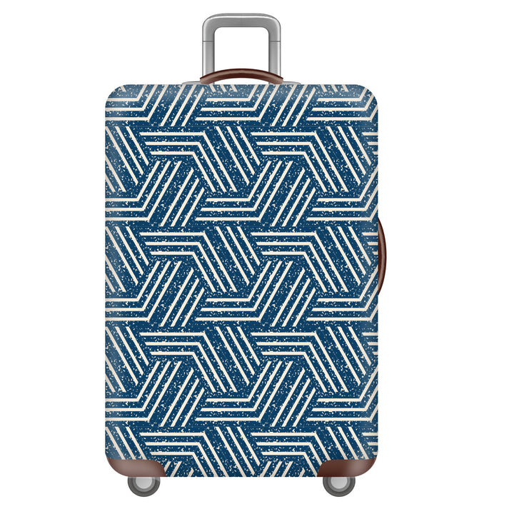 Unisex non-elastic suitcase cover with tropical leaf pattern, stretch protective cover for hard shell and soft case Stornfield