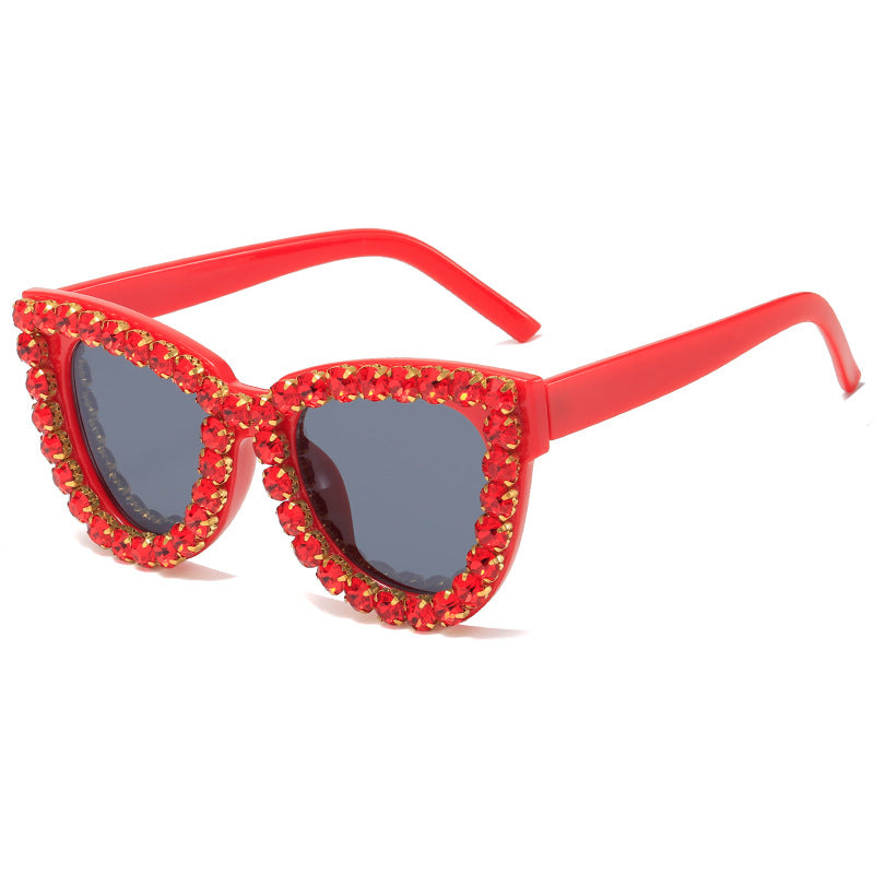 Women’s extravagant oversized sunglasses with crystal embellishments Stornfield