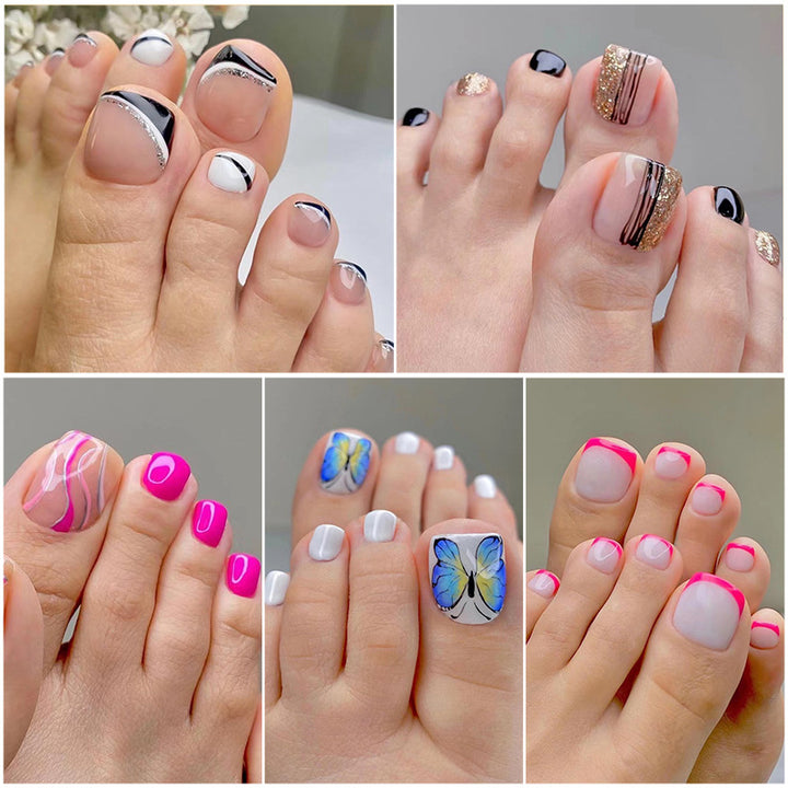 Artistic Toenail Design with Divine Butterfly Design Stornfield