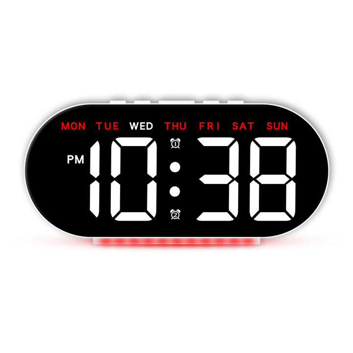 Digital alarm clock with large LED display and multifunctional display Stornfield
