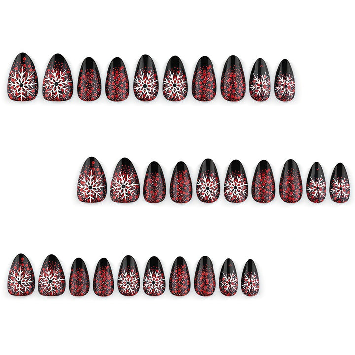 Artificial nails with snowflake design Stornfield