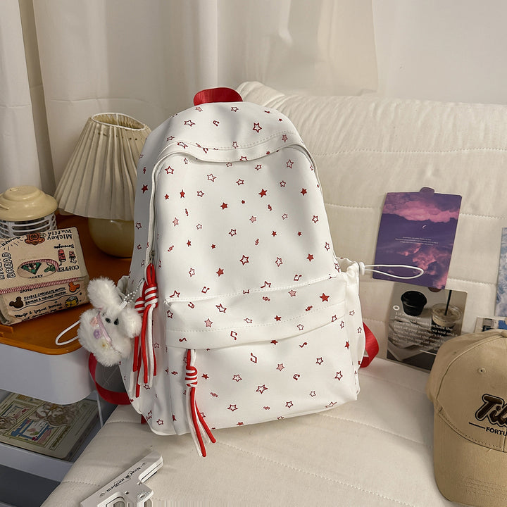 Fashionable backpack with colorful star pattern Stornfield