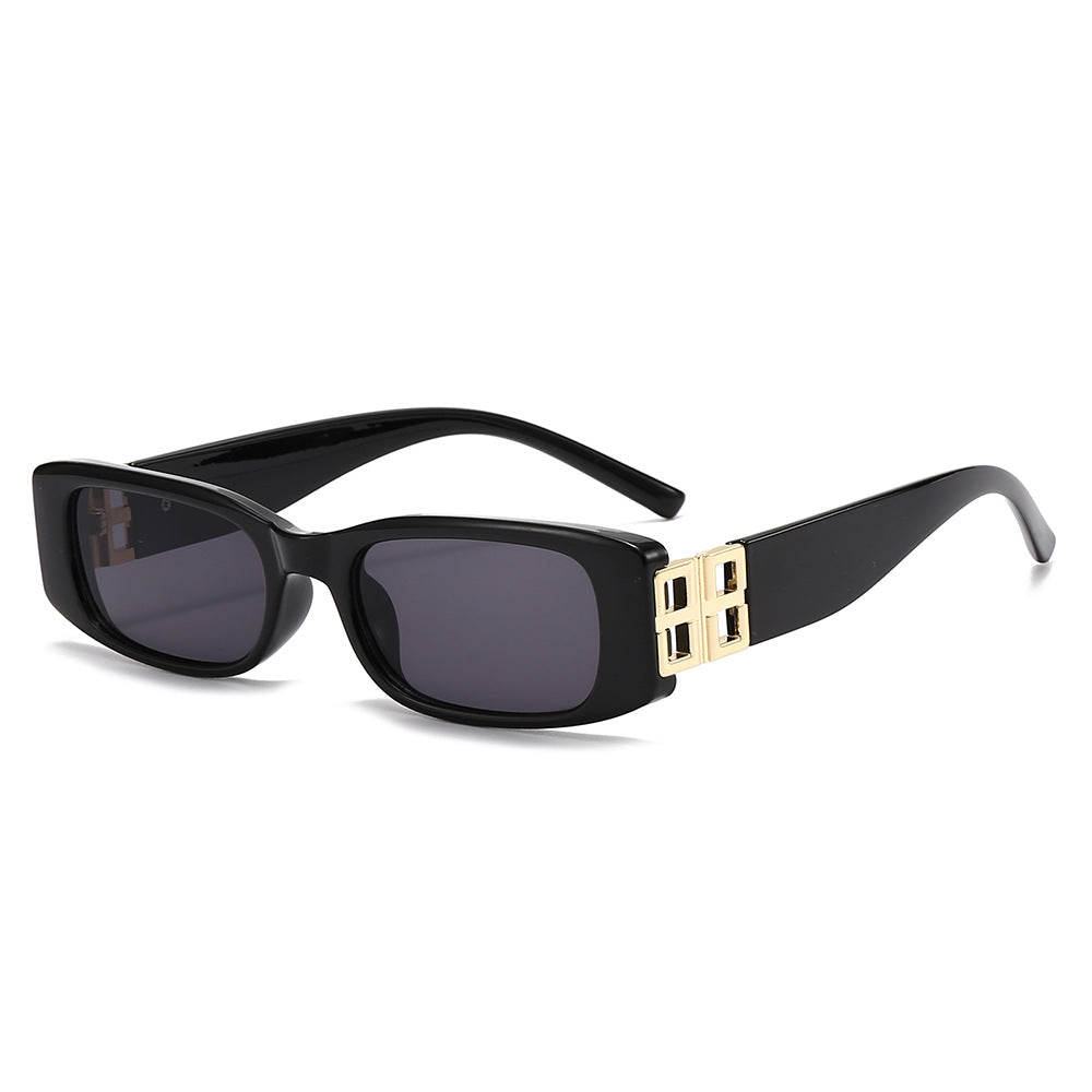 Ladies' fashionable sunglasses with luxurious gold-colored accent Stornfield