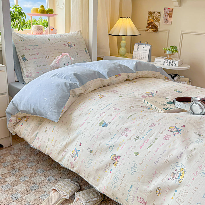 Playful Panda-Themed Bedding Set