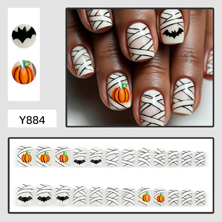 Halloween Artificial Nails with Creepy Designs Stornfield
