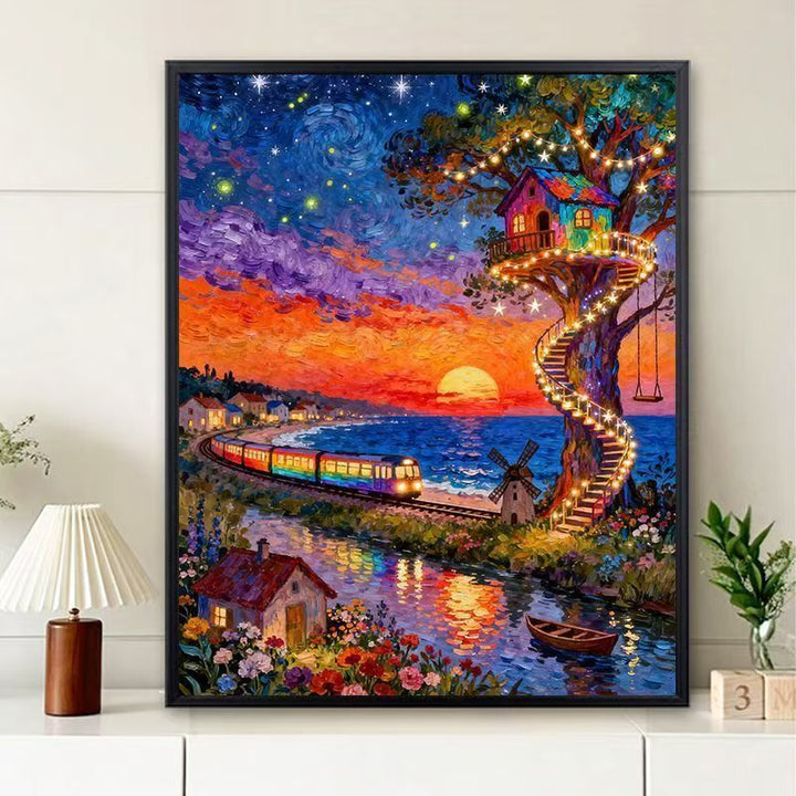 Vibrant Scenic Sunset Wall Art Stornfield
