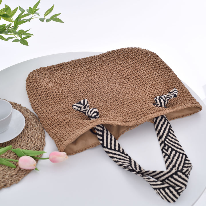 Handbag with Striped Shoulder Straps Stornfield