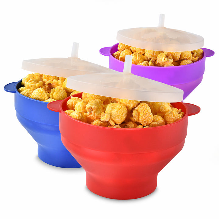 Silicone Popcorn Container with Lid Stornfield