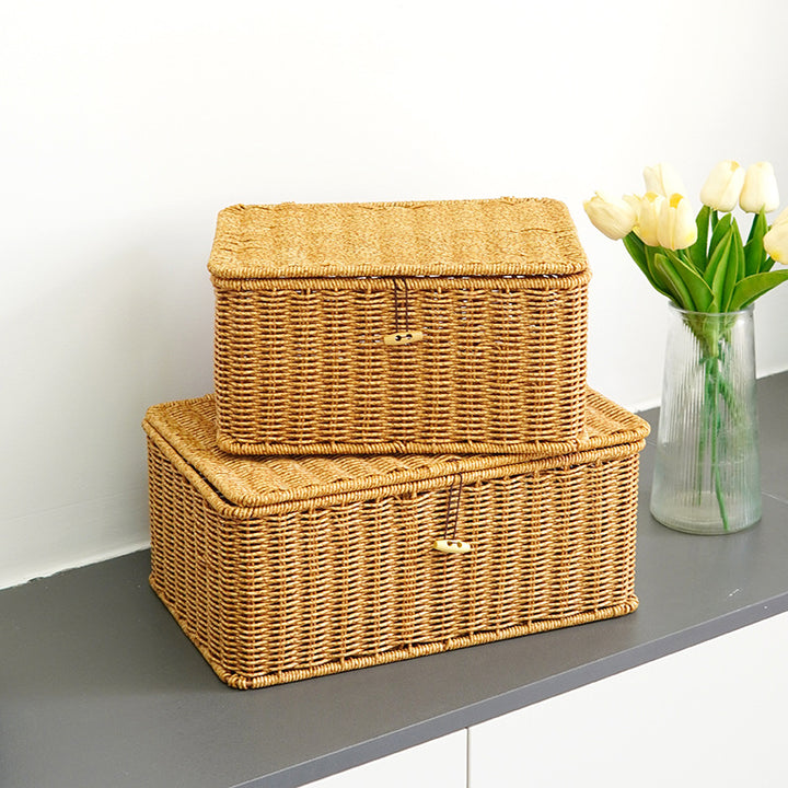 Handcrafted Wicker Storage Chest Stornfield