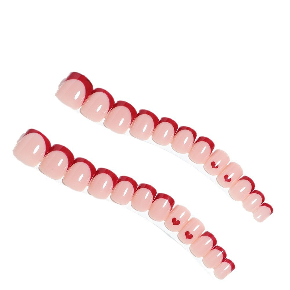Heart-Shaped Custom Nail Art Stornfield