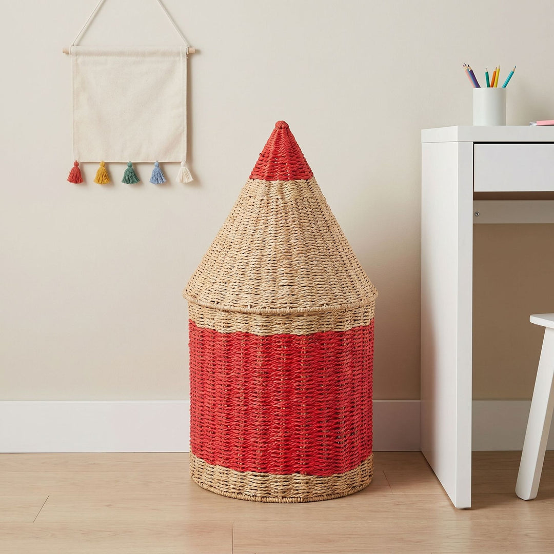 Playful storage basket in pencil design Stornfield