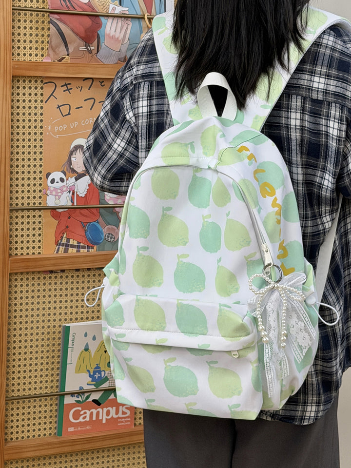 Playful Apple-Patterned Backpack Stornfield