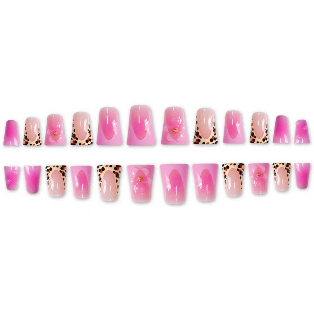 Artistic Floral Stiletto Nail Art Extensions Stornfield
