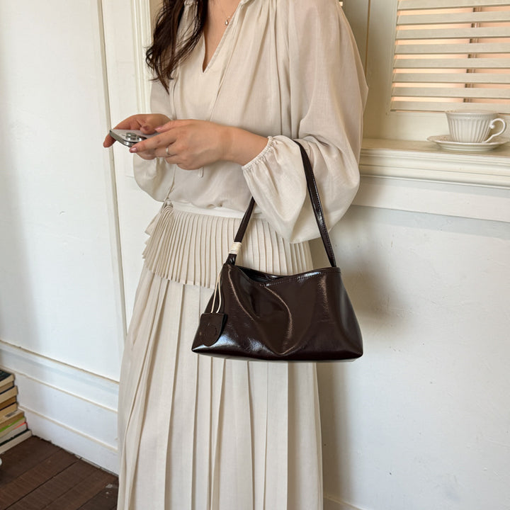 Stylish Leather Handheld Tote