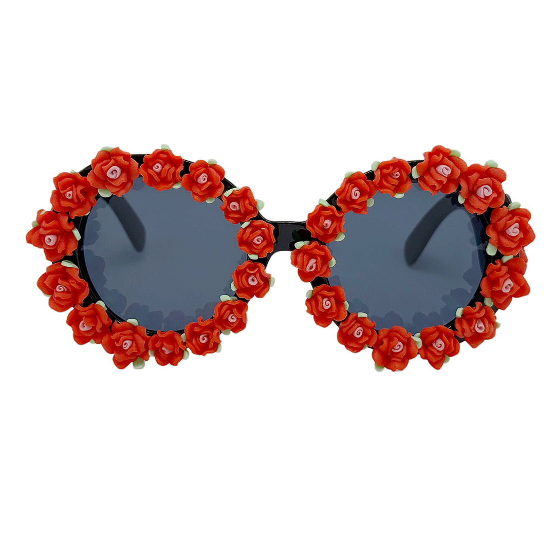 Women's sunglasses with floral design and unique frame accents Stornfield