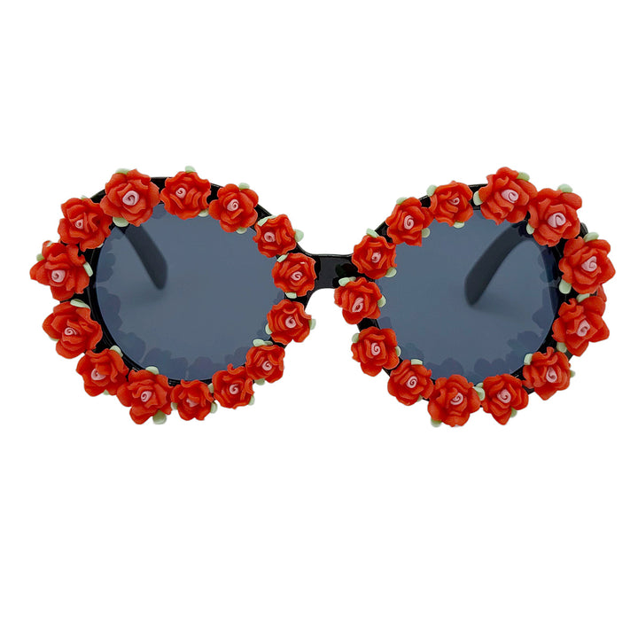 Women's sunglasses with floral design and unique frame accents Stornfield