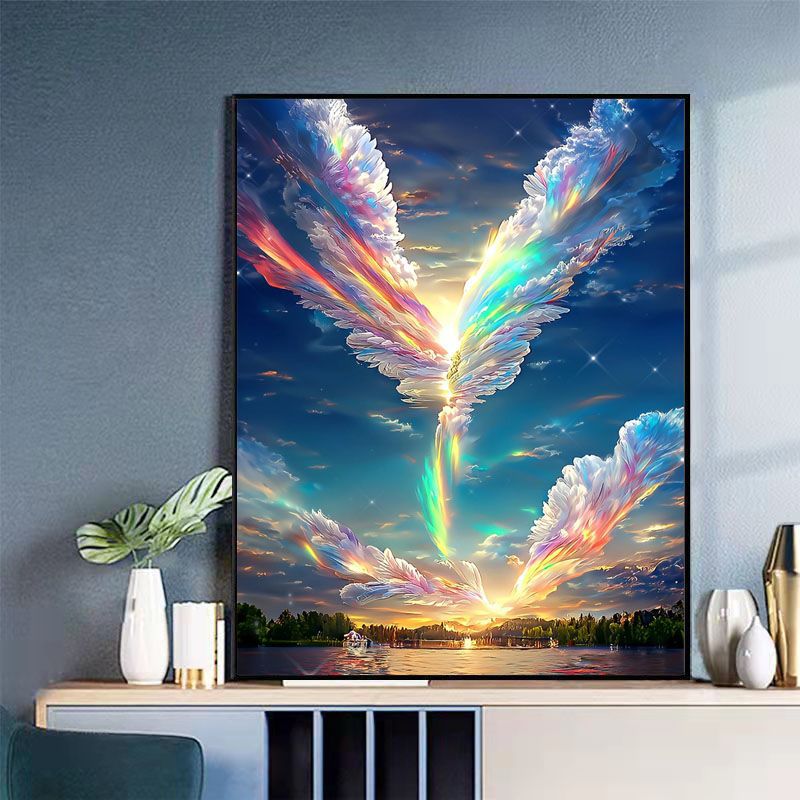 Majestic Golden Phoenix Canvas Art Stornfield