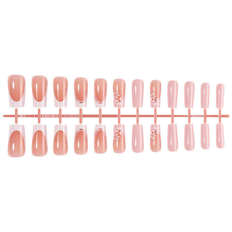 Nail art set with elegant floral designs Stornfield