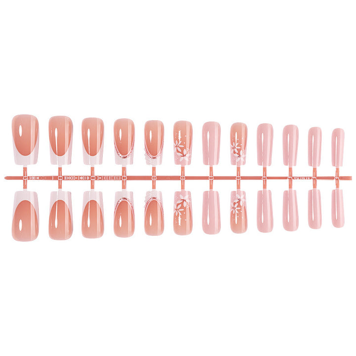 Nail art set with elegant floral designs Stornfield