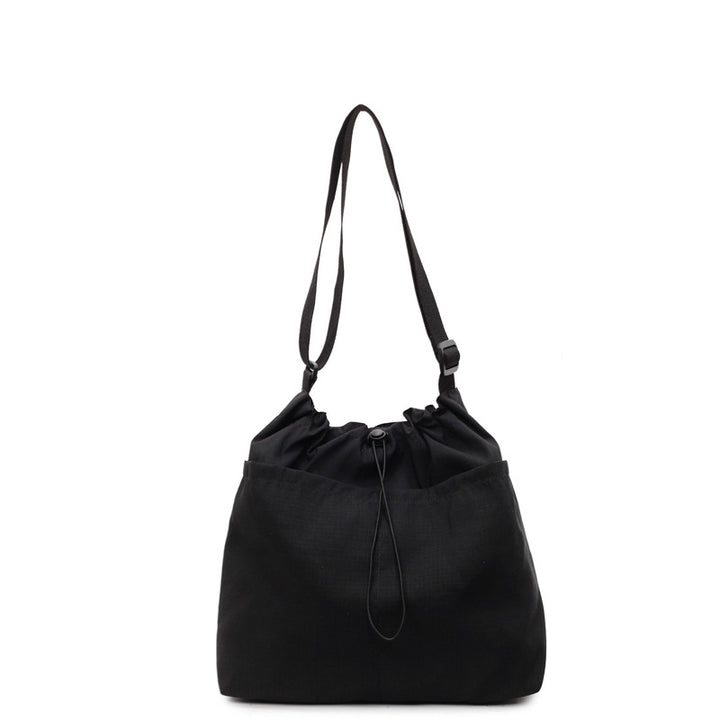 Drawstring Closure Utility Shoulder Bag