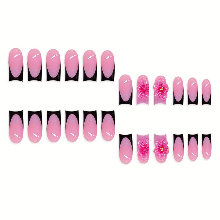 Floral Decorative Press-On Nail Art Stornfield