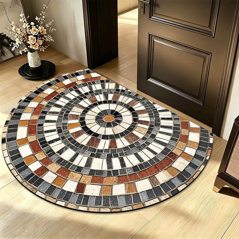 Artistic Mosaic Round Rug