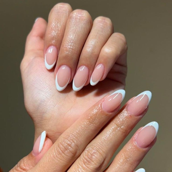 Elegant French Tip Gel Press-On Nails