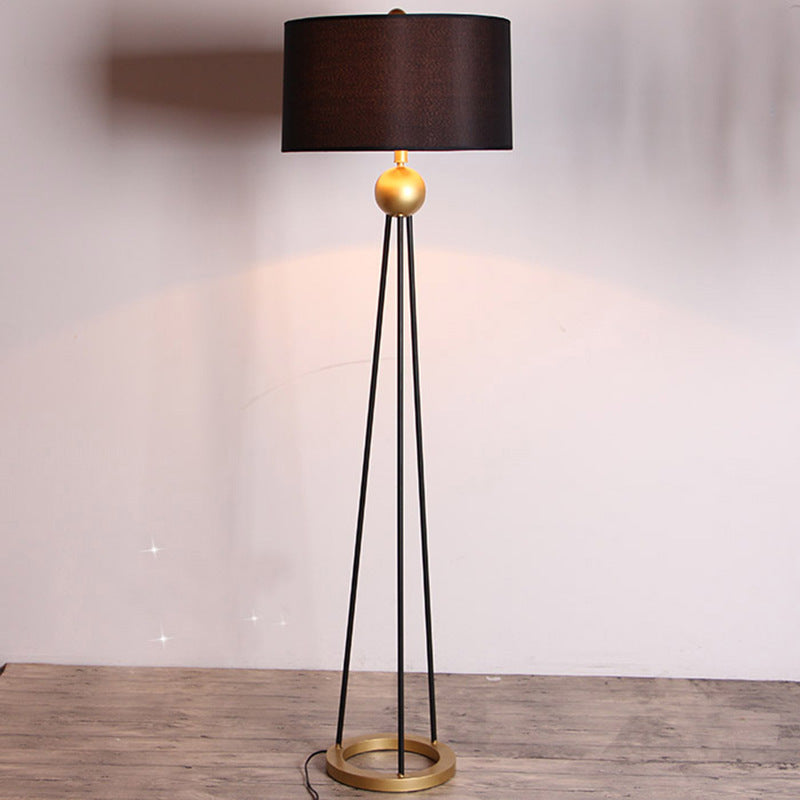 Contemporary Tripod Floor Lamp with Elegant Shade