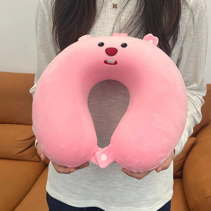 Unisex Neck Support Pillow with Cute Animal Design Stornfield