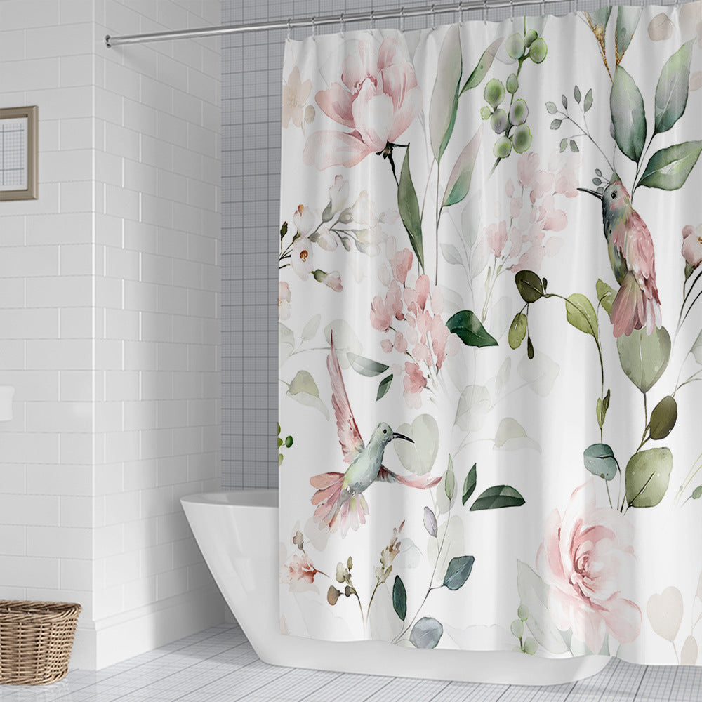 Floral Patterned Shower Curtain Stornfield