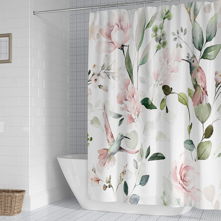 Floral Patterned Shower Curtain Stornfield