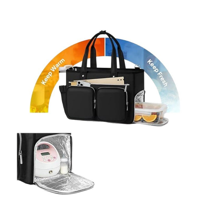 Multifunctional Tote Bag with Insulated Compartment System Stornfield