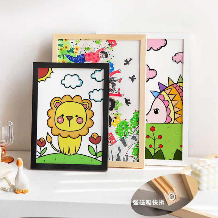 Whimsical Train Art Frame