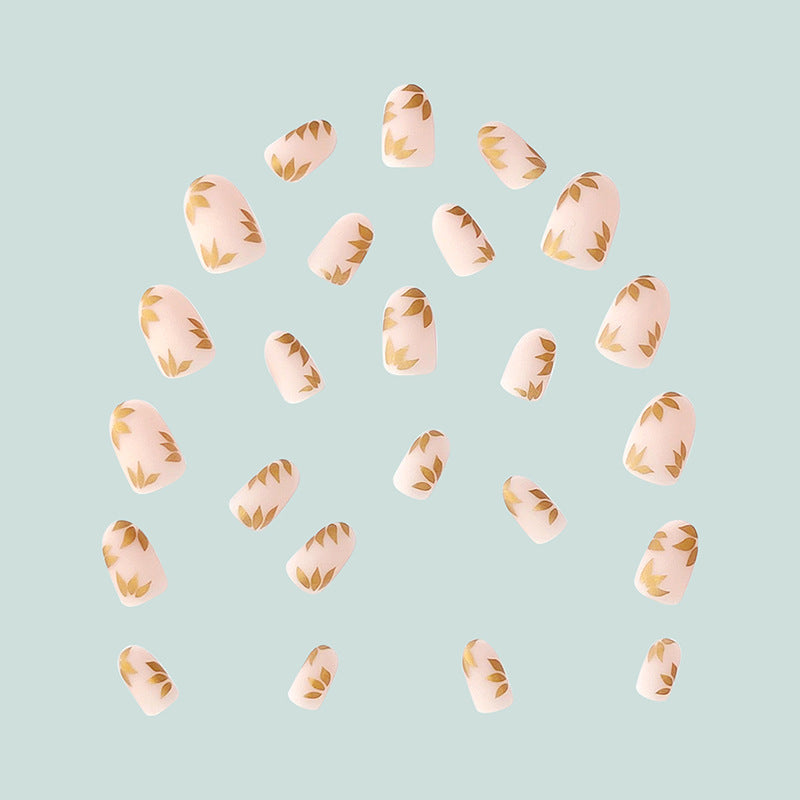Elegant Gold Leaf Nail Art Stornfield