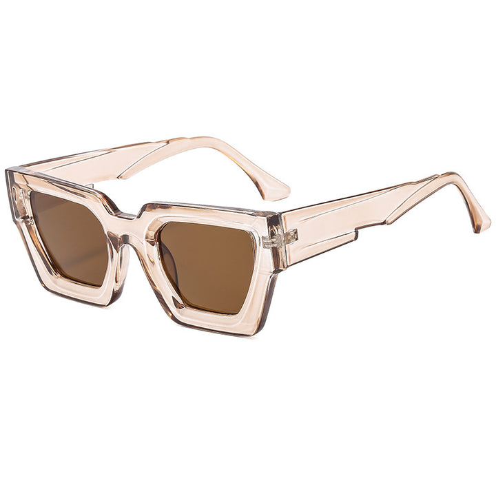 Ladies stylish square sunglasses in modern design with refined plastic frame Stornfield