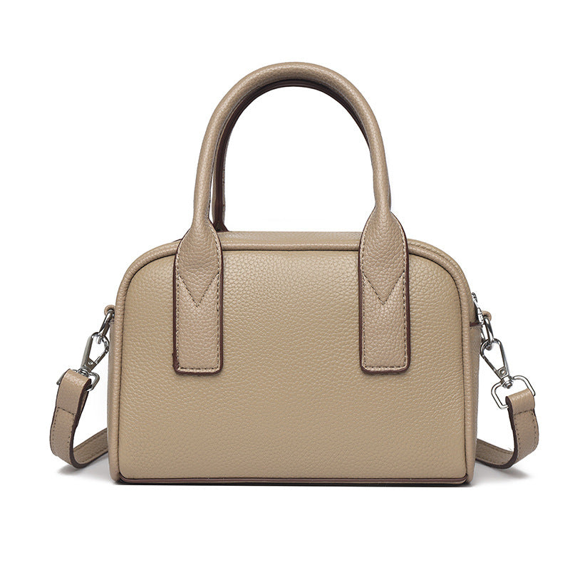 Textured Leather Mini Handheld Satchel Stornfield