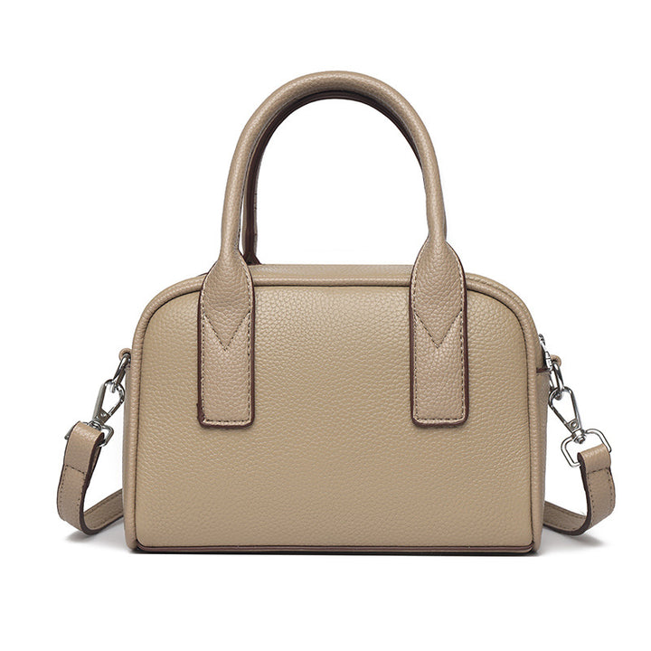 Textured Leather Mini Handheld Satchel Stornfield