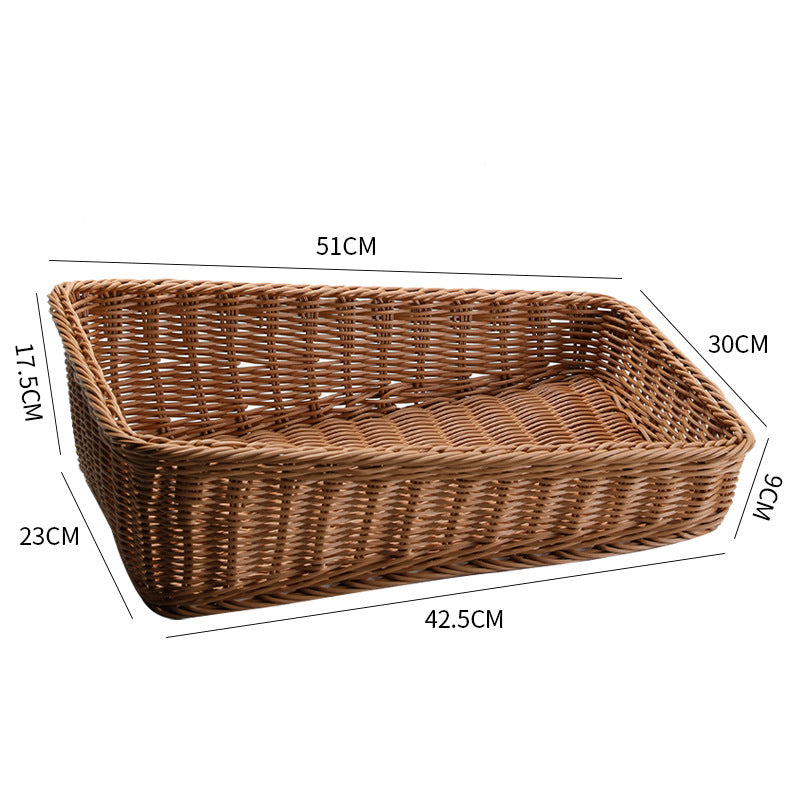 Unisex Portable Storage Box made of Woven Rattan Stornfield