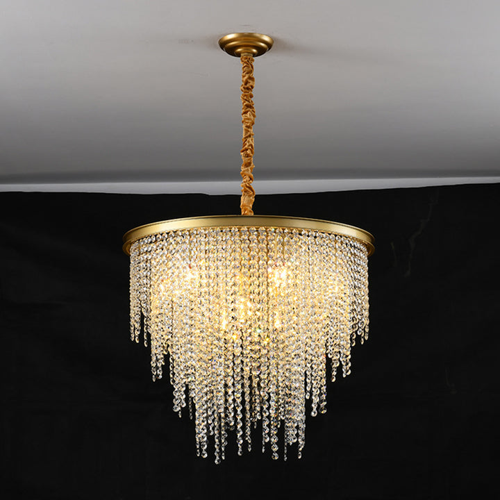 Crystal Raindrop Pendant Chandelier