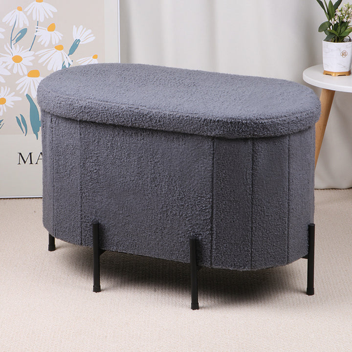 Plush Storage Ottoman Stornfield