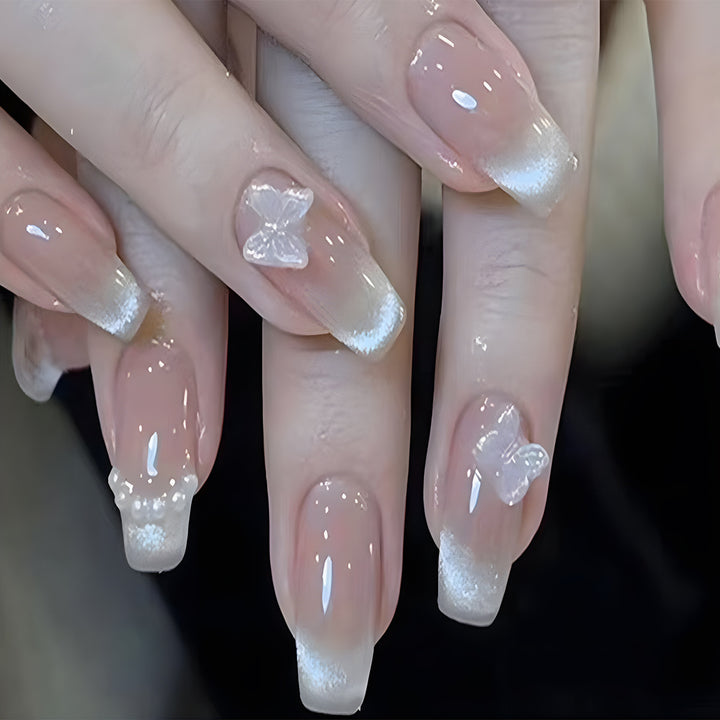 Artificial nail set with elegant glitter finish Stornfield