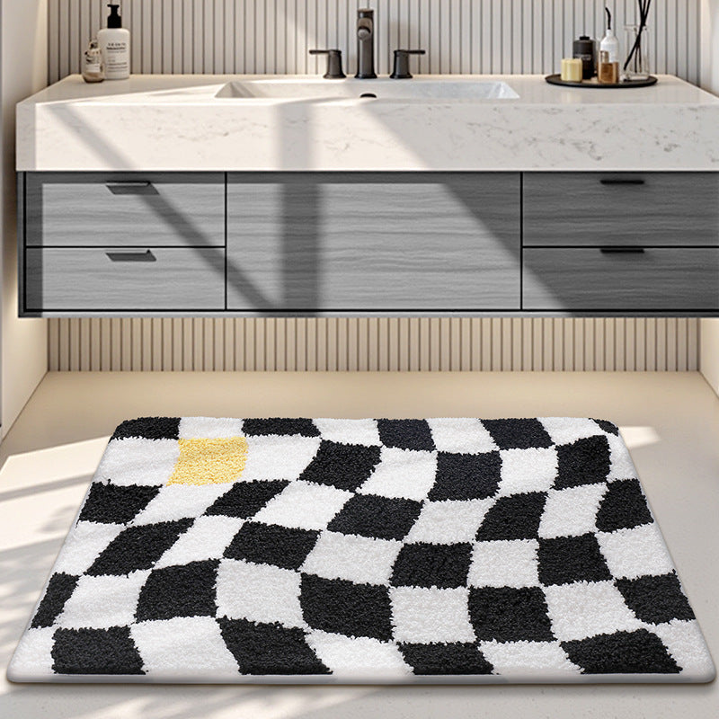 Plush Decorative Bathroom Area Mat