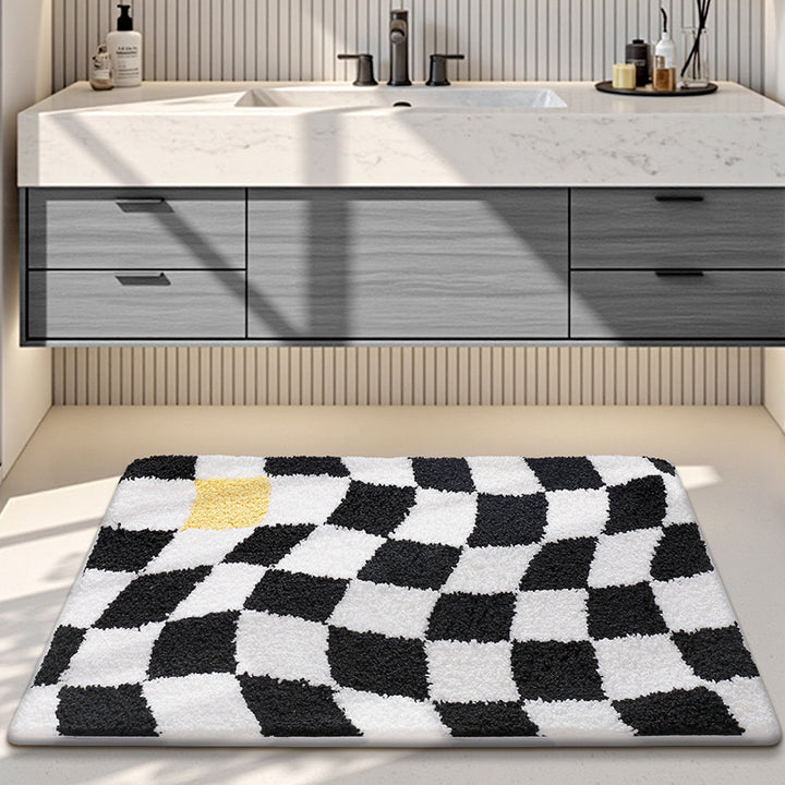 Plush Decorative Bathroom Area Mat
