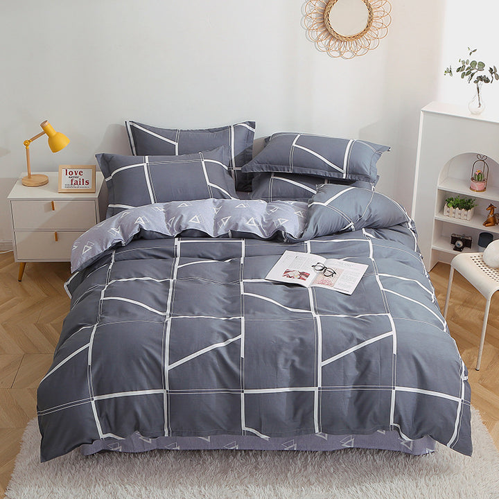 Checked Pattern Bedding Set