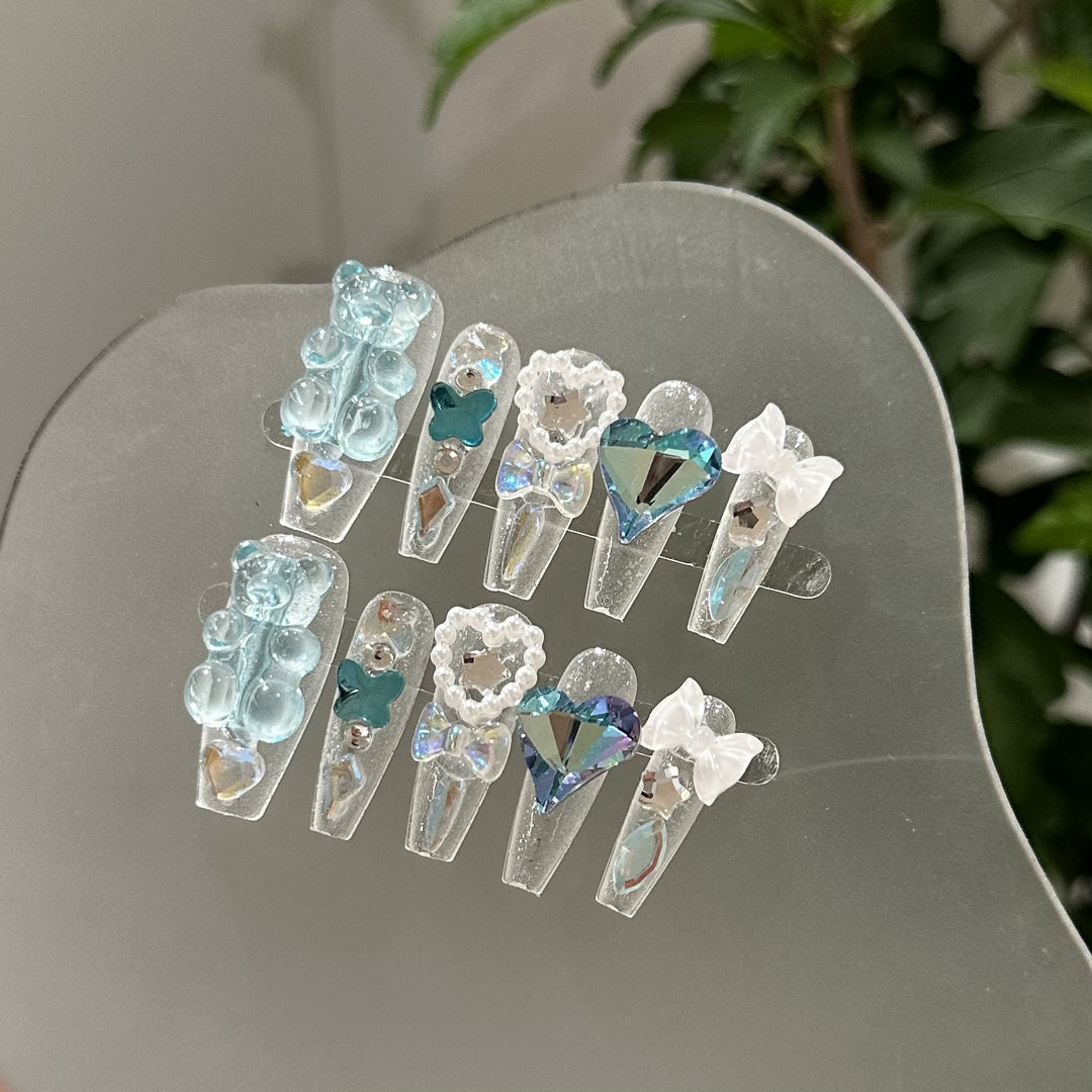 Artistic Press-On Nail Art Collection