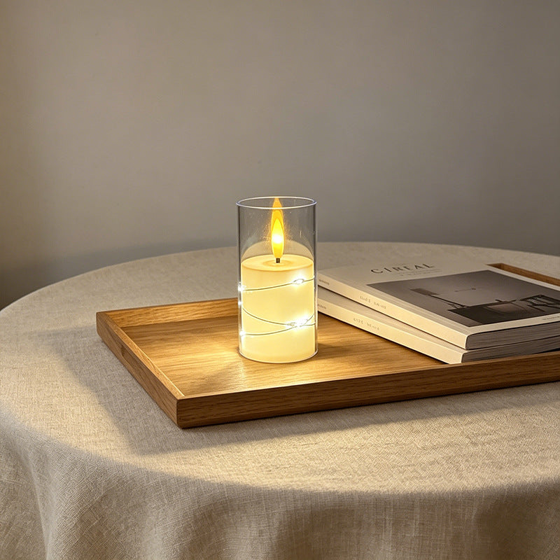 LED Scented Candle with Flame Effect Stornfield