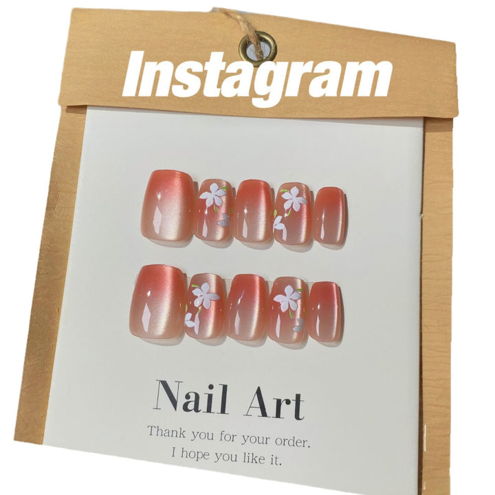 Artisan Floral Press-On Nail Set Stornfield